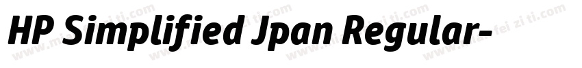 HP Simplified Jpan Regular字体转换